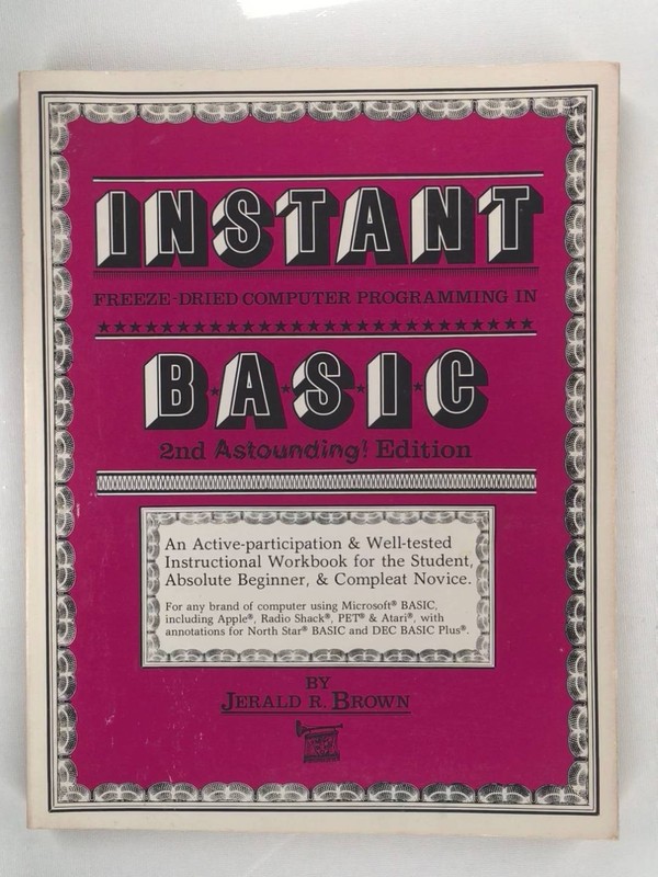 Instant Freeze-Dried Computer Programming in Basic- Vintage Technical Guide-je67
