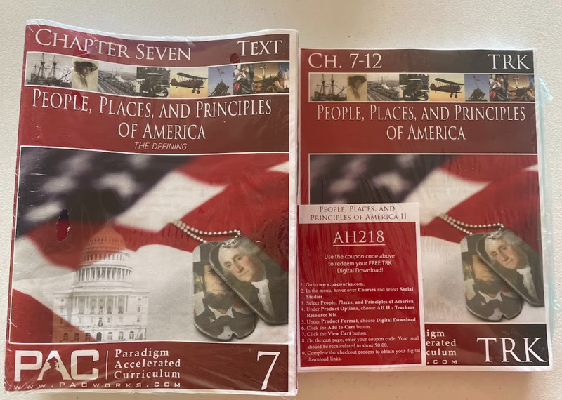 Paradigm Accelerated Curriculum: People Places and Principles American Hist 7-12