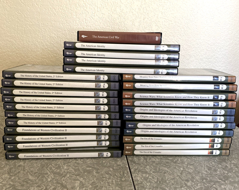 60-Disc The Great Courses DVD + Book Lot History of United States, Science, USA