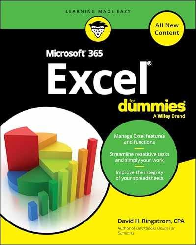 Microsoft 365 Excel For Dummies – Paperback, by Ringstrom David H. – New h
