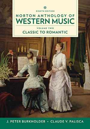 Norton Anthology of Western Music – Spiral-bound, by Burkholder J. Peter; – Good