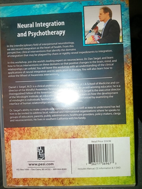 Neural Integration And Psychotherapy Seminar DVD gallery