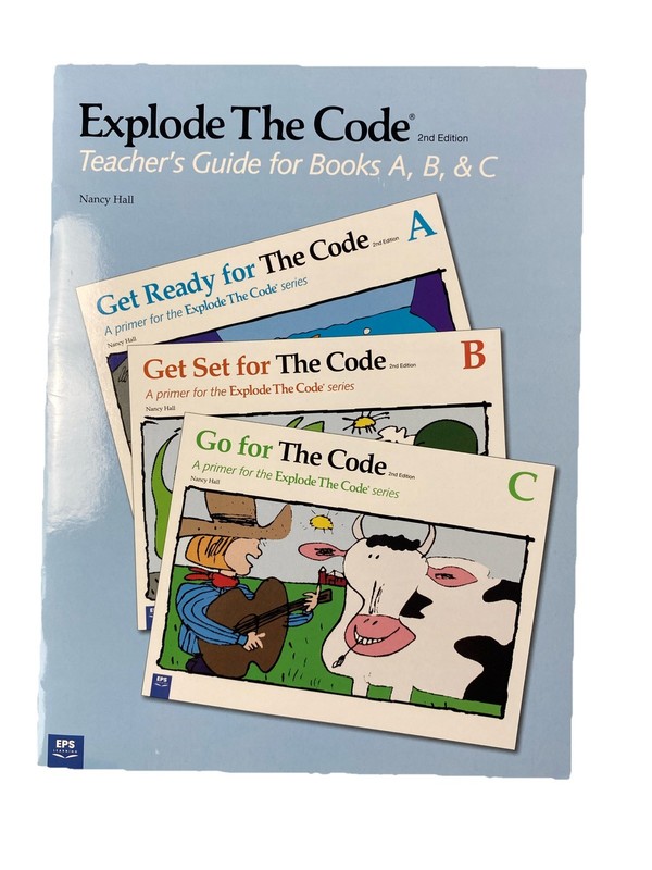 Explode The Code : Teachers Guide for Books, A,B,C by Nancy Hall, 2nd edition