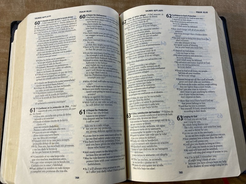 Spanish English Bilingual Bible Leather Biblia Bilingue Good News Dios Habla Hoy gallery