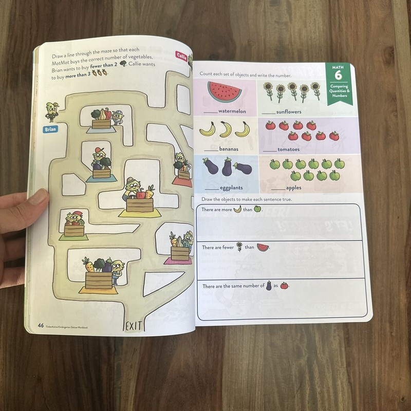 TinkerActive Kindergarten 3-in-1 Workbook: Math, Science, English La gallery