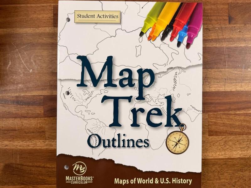 Master Books Map Trek Outlines – Maps & World & US Hist