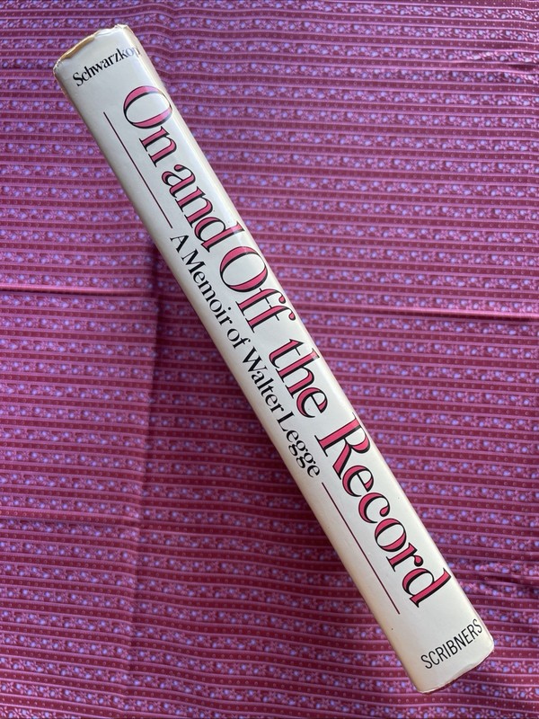 On and Off the Record : A Memoir of Walter Legge by Elizabeth Schwarzkopf (1982) gallery