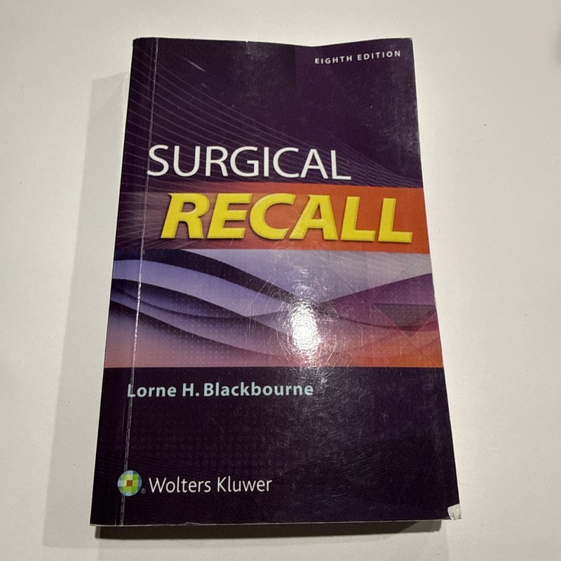 Surgical Recall – Paperback By Blackbourne, Lorne – GOOD