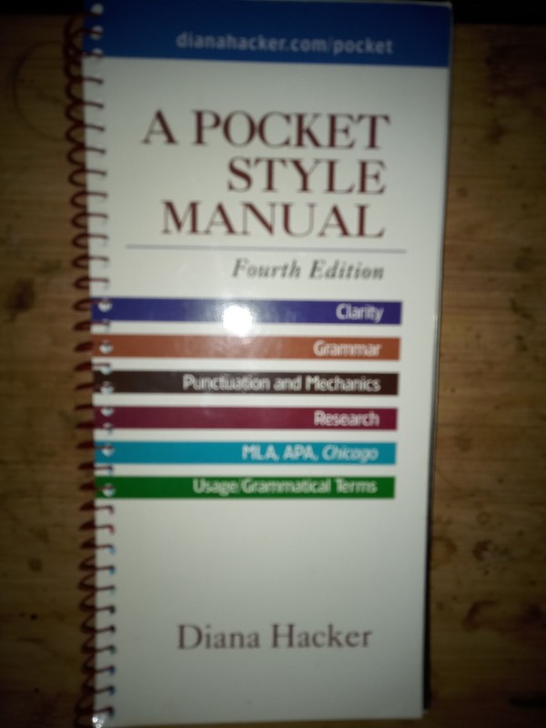 Pocket-Style Manual by Diana T. Hacker (2003, Trade Paperback)