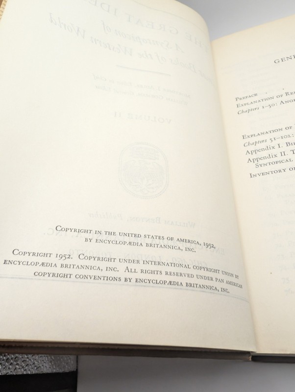 Vol 3 The Great Ideas A Syntopicon II Man to World Britannica Great Books 1952 gallery