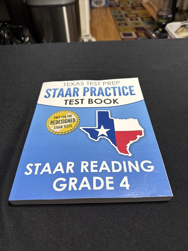 Texas Test Prep Staar Practice Test Book Staar Reading Grade 4 by T. Hawas