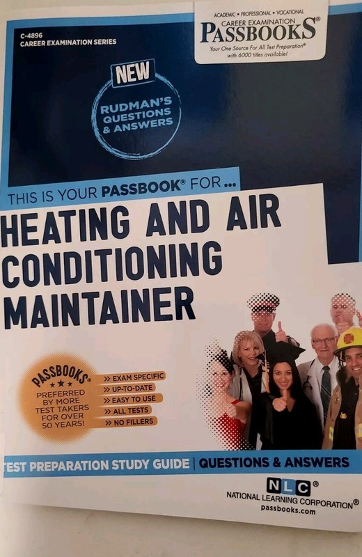 BRAND NEW HEATING AND AIR CONDITION MAINTAINER Passbooks Study Guide