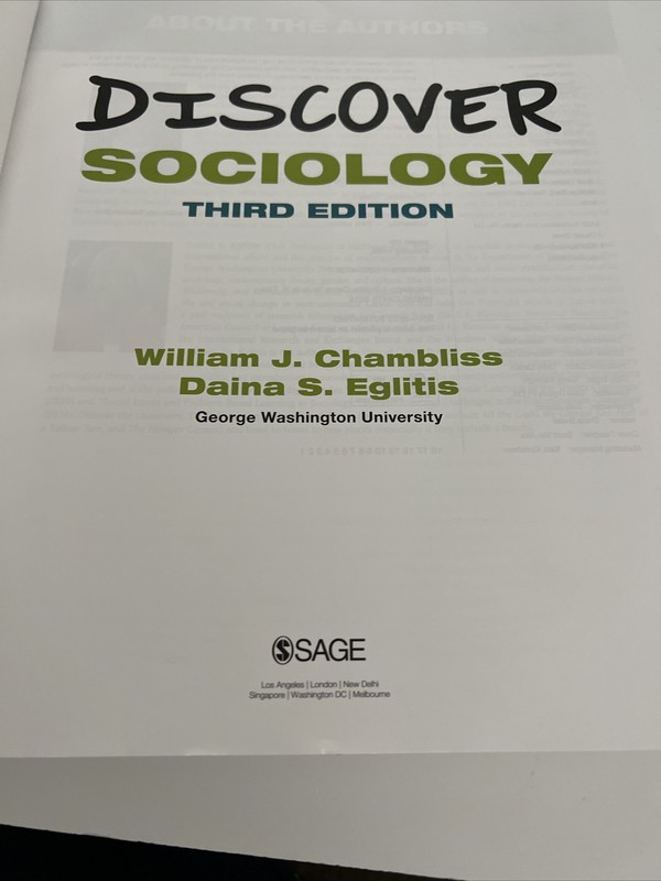 Discover Sociology by Daina S. Eglitis and William J. Chambliss (2018Trade... gallery