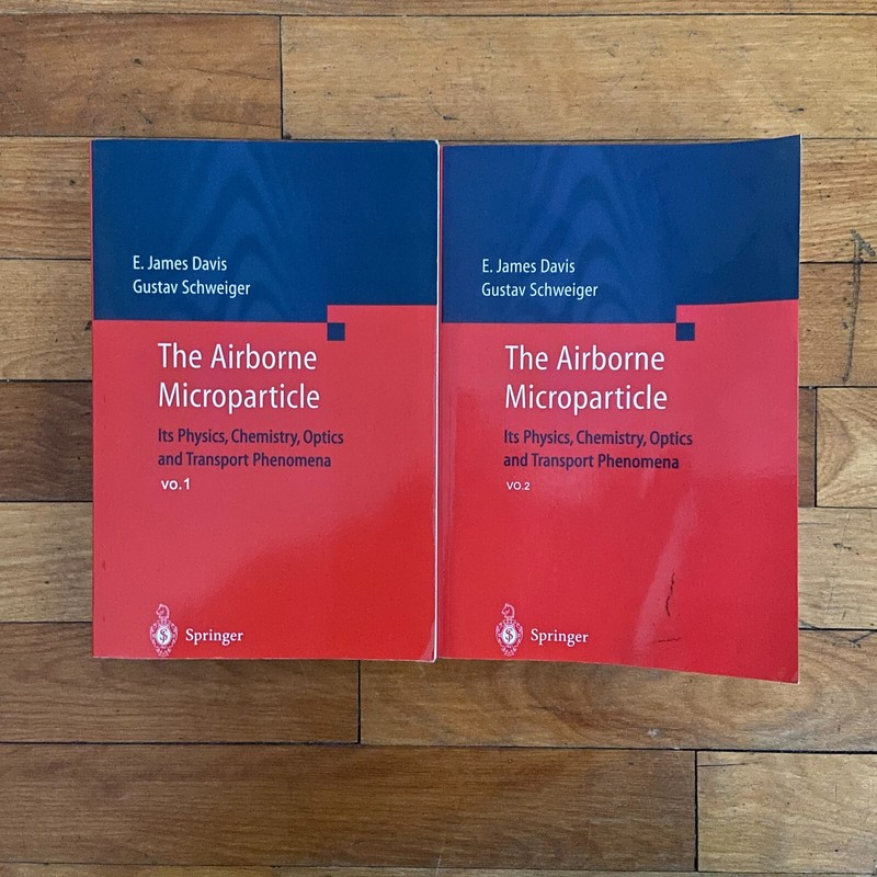 The Airborne Microparticle 2 Volume Set Paperback Springer 2002 Davis Schweiger