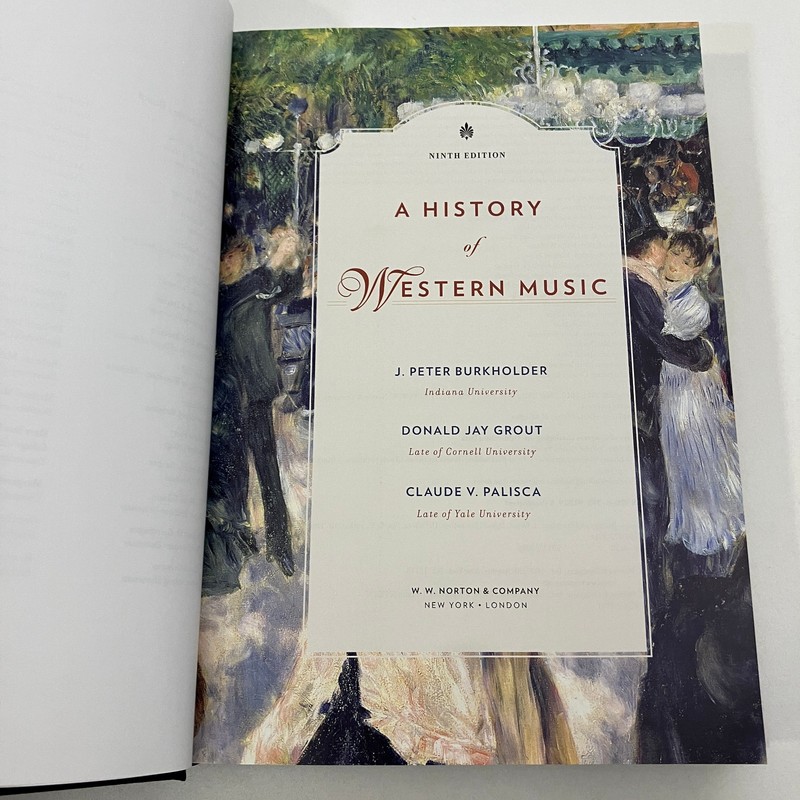 A History of Western Music 9th Edition Norton J Peter Burkholder Textbook 2014 gallery