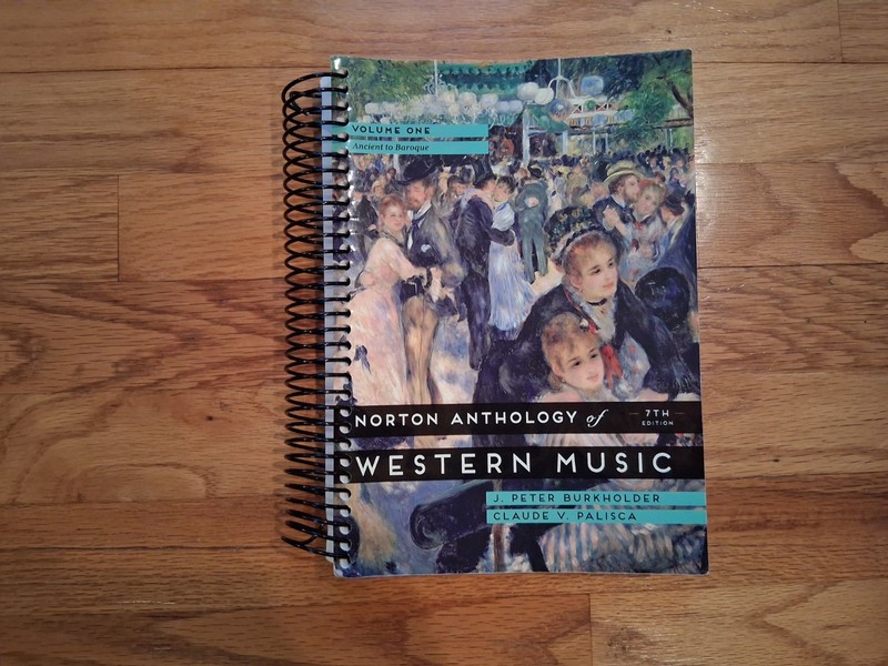 Norton Anthology of Western Music, Volume 2 by J. Peter Burkholder 2014, Trade