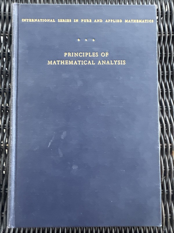 Principles of Mathematical Analysis by Rudin, Walter Vintage 1st Edition 1953 HC