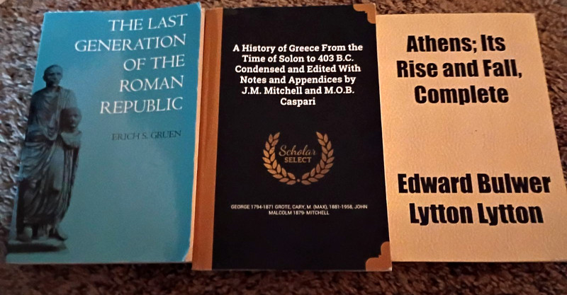 📚 Roman Republic, Gruen + Greece, Grote + Athens Bulwer-Lytton FREE Shipping