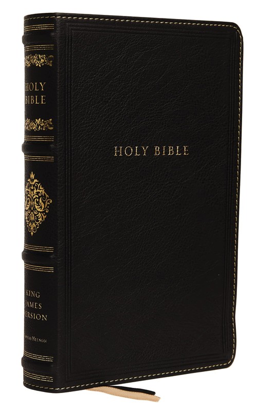 KJV, Personal Size Reference Bible, Sovereign Collection, Genuine Leather, B…