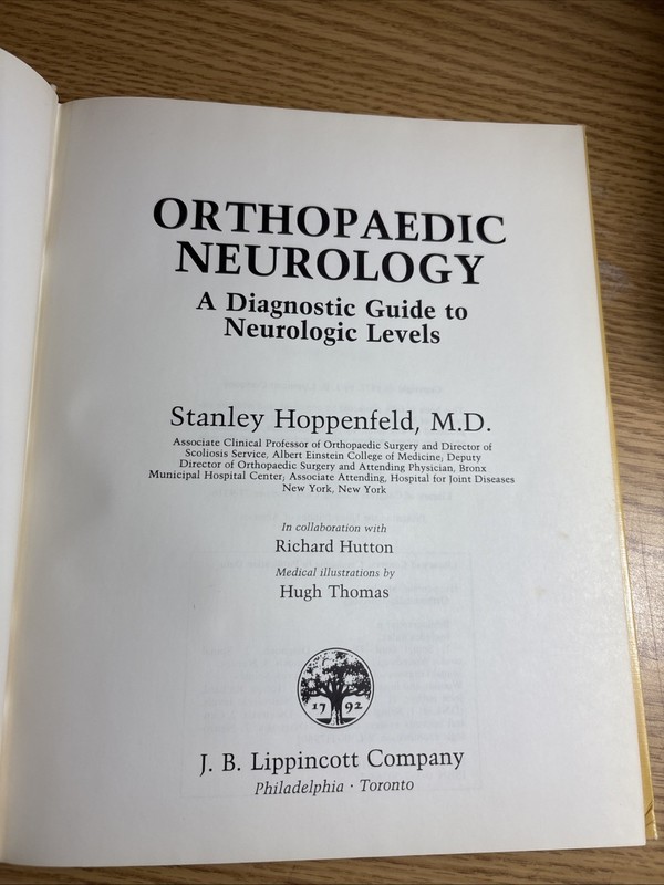 Orthopaedic Neurology : A Diagnostic Guide to Neurologic Levels Hardcover 1977 gallery