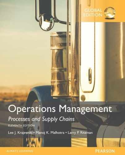 Operations Management Processes and – Paperback, by Krajewski Lee J. – Very Good