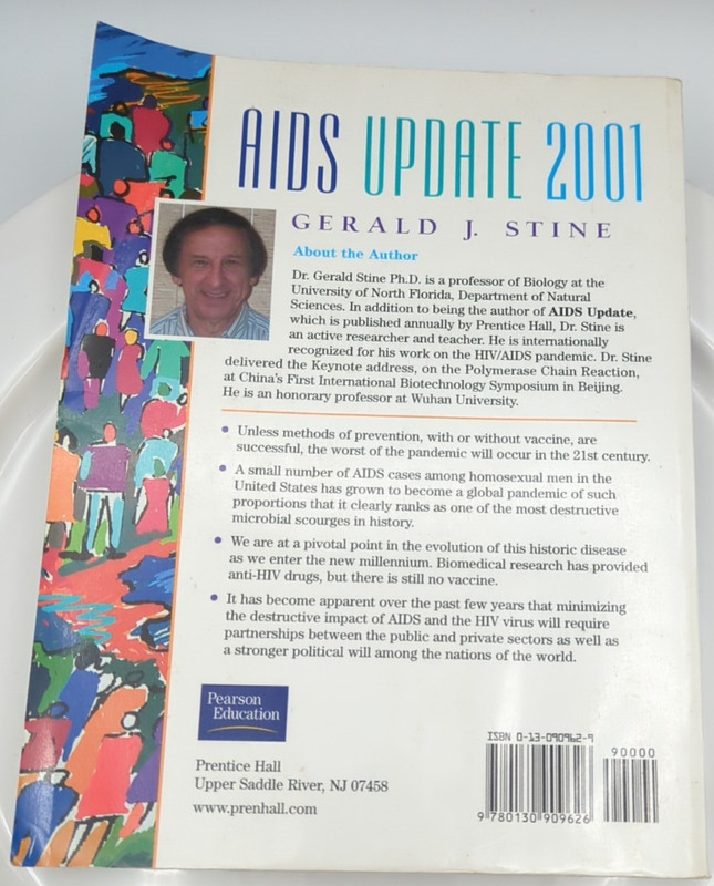Book AIDS Update 2001 By Gerald J Stein Prentice Hall gallery