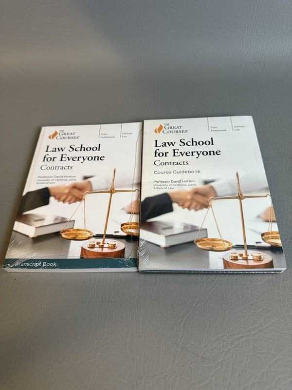 The Great Courses Law School for Everyone Contracts Transcript Guidebook DVD Set