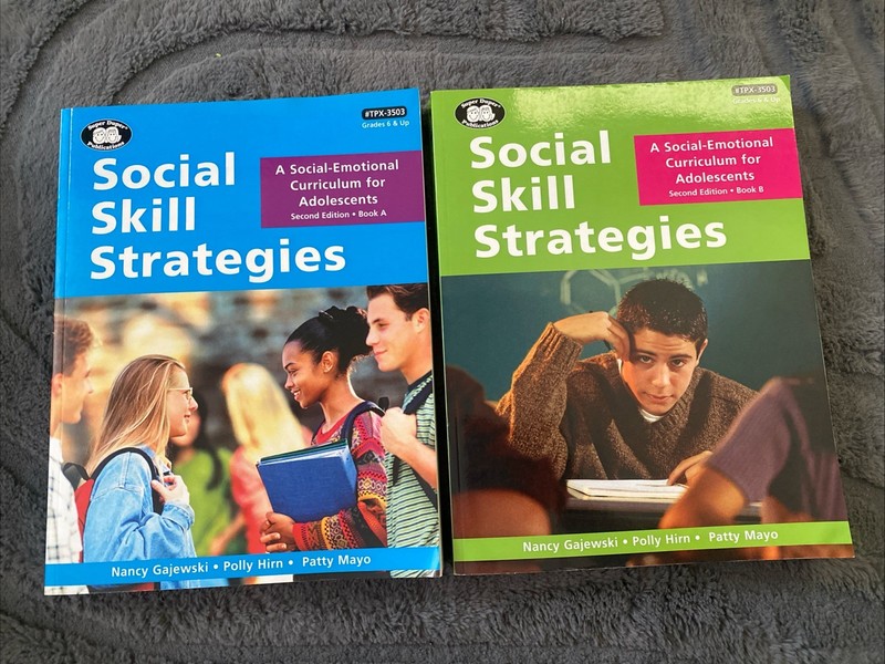 Social Skill Strategies:A Social-Emotional Curriculum for Adolescents books A/B