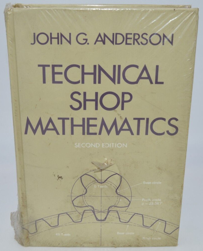 Technical Shop Mathematics by Anderson, John G: Used