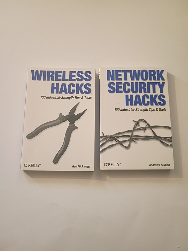 Wireless Hacks And Network Security Hacks. 2 Book Lot