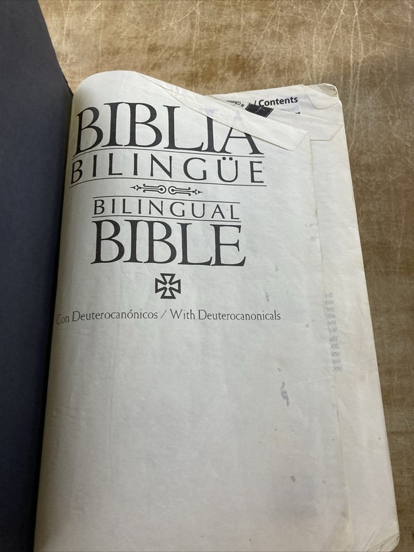 Spanish English Bilingual Bible Leather Biblia Bilingue Good News Dios Habla Hoy gallery