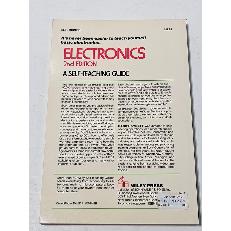 Electronics 2nd Edition Self Teaching Guide Harry Kybett Textbook 1986 gallery