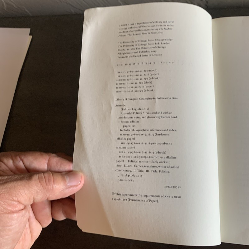 Aristotle's "Politics" : Second Edition by . Aristotle gallery