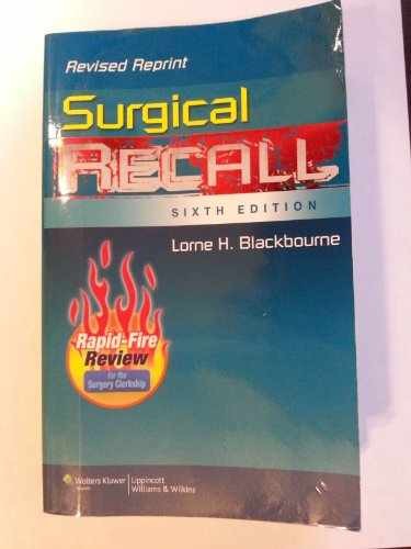 Surgical Recall, 6th Edition – Paperback, by Blackbourne Lorne H. – Very Good t