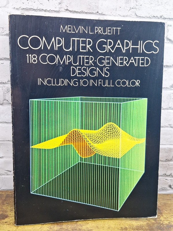 1975 Melvin L Pruett Computer Graphics 118 Computer Generated Designs 1st Ed