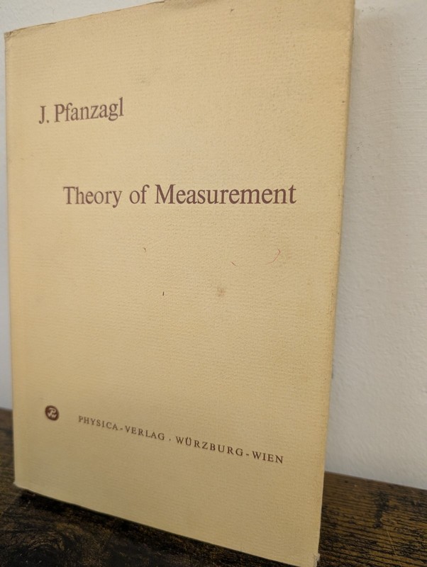 Theory of Measurement J. Pfanzagl 1968 1st Edition Signed A30 gallery