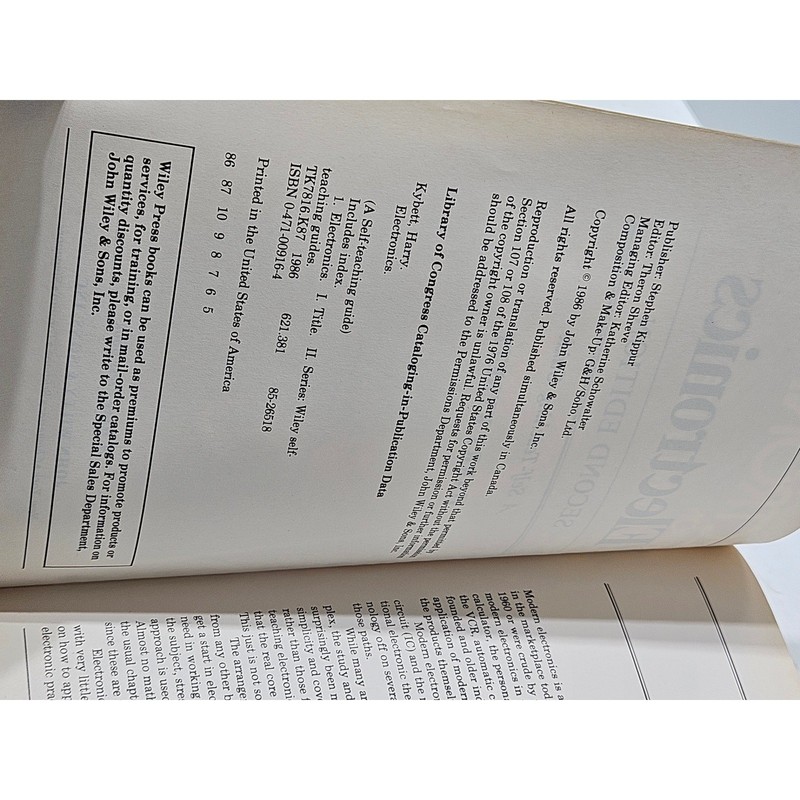 Electronics 2nd Edition Self Teaching Guide Harry Kybett Textbook 1986 gallery