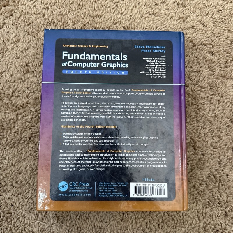 Fundamentals of Computer Graphics by Peter Shirley and Steve Marschner (2015,... gallery