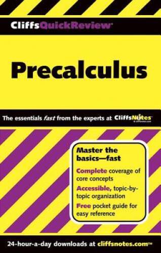 CliffsQuickReview Precalculus (Cliffs Quick Review (Paperback)) – GOOD