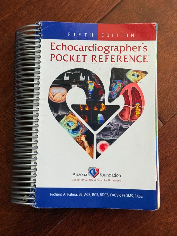 Echocardiographer’s Pocket Reference – Richard A. Palma – 5th Ed – Good Cond