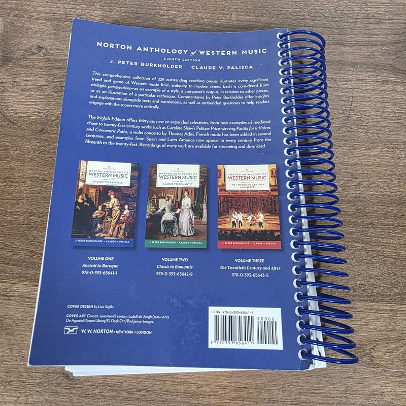 Norton Anthology of Western - Spiral-bound, by Burkholder J. Peter; gallery