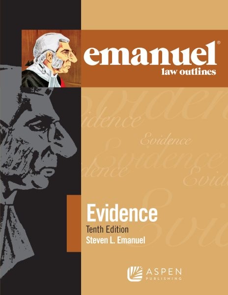 Emanuel Law Outlines for Evidence, Paperback by Emanuel, Steven L., Brand New…