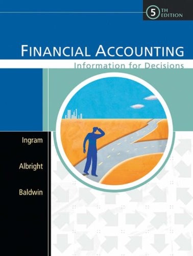 Financial Accounting: Information for Decisions – hardcover Albright, Thomas…