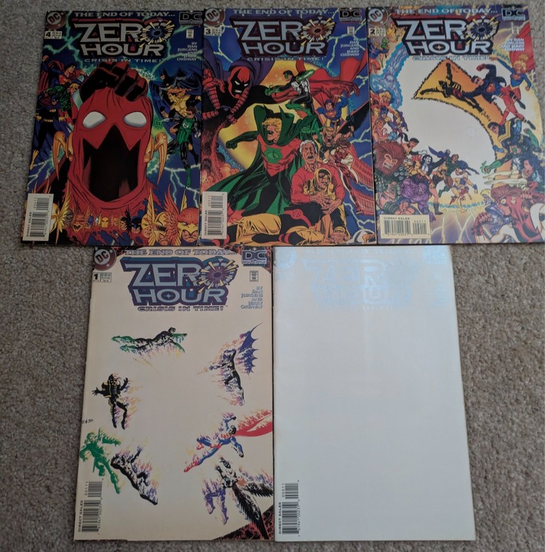 Zero Hour Crisis in Time #0–4 Complete Set DC 1994 Hal Jordan Parallax Event