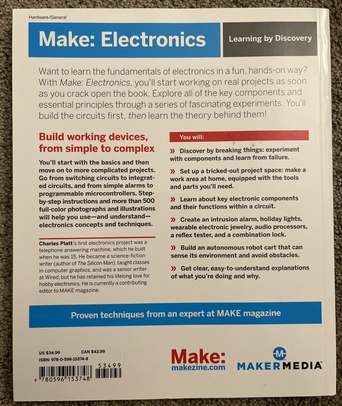Make: Electronics [Learning by Discovery] , paperback , Charles Platt gallery