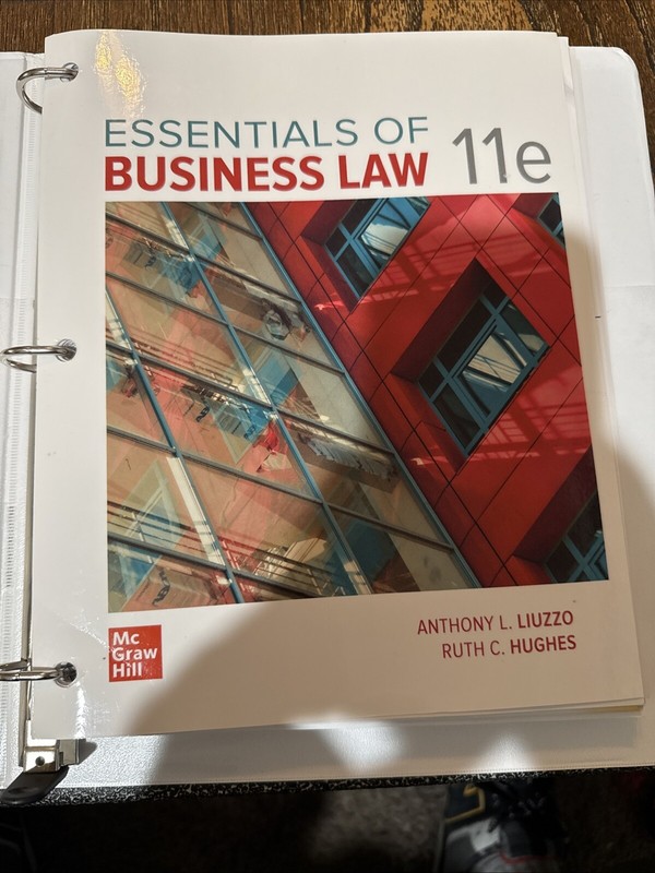 Loose-Leaf for Essentials of Business Law – Loose Leaf with Binder- Like NEW