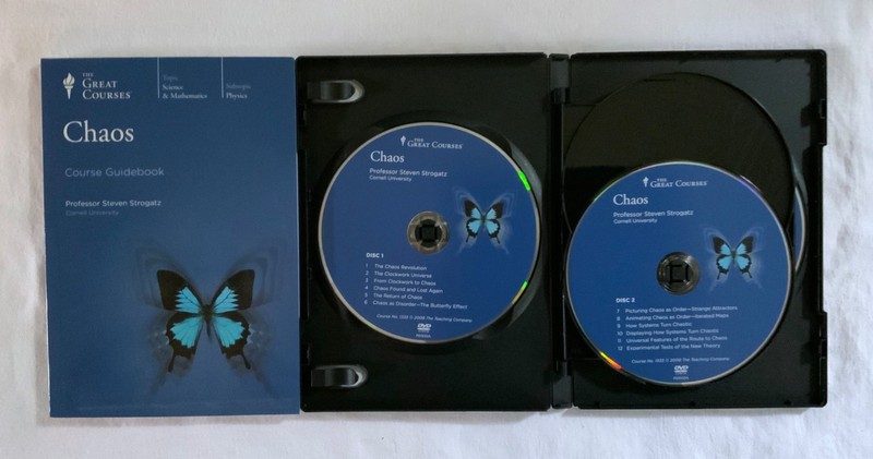 The Great Courses: Chaos: (4-DVD Set, 2008) plus guidebook