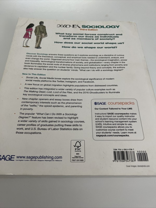 Discover Sociology by Daina S. Eglitis and William J. Chambliss (2018Trade... gallery