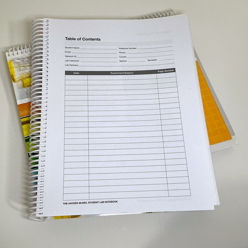 2 Pack Bundle Hayden-McNeill 100 Duplicate Pages Chemistry Student Lab Notebook gallery