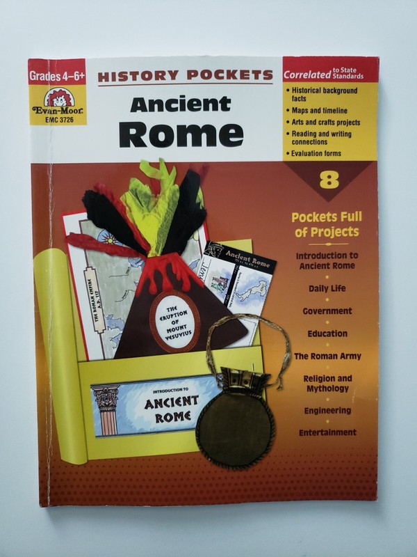 History Pockets Ser.: Ancient Rome Grades 4-6+ by Evan-Moor Educational…